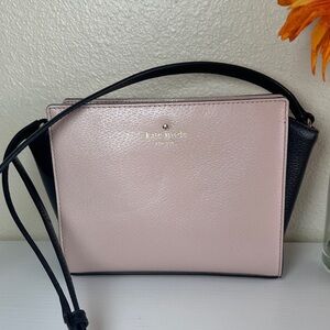 Kate Spade Blush Pink and Black Crossbody Bag